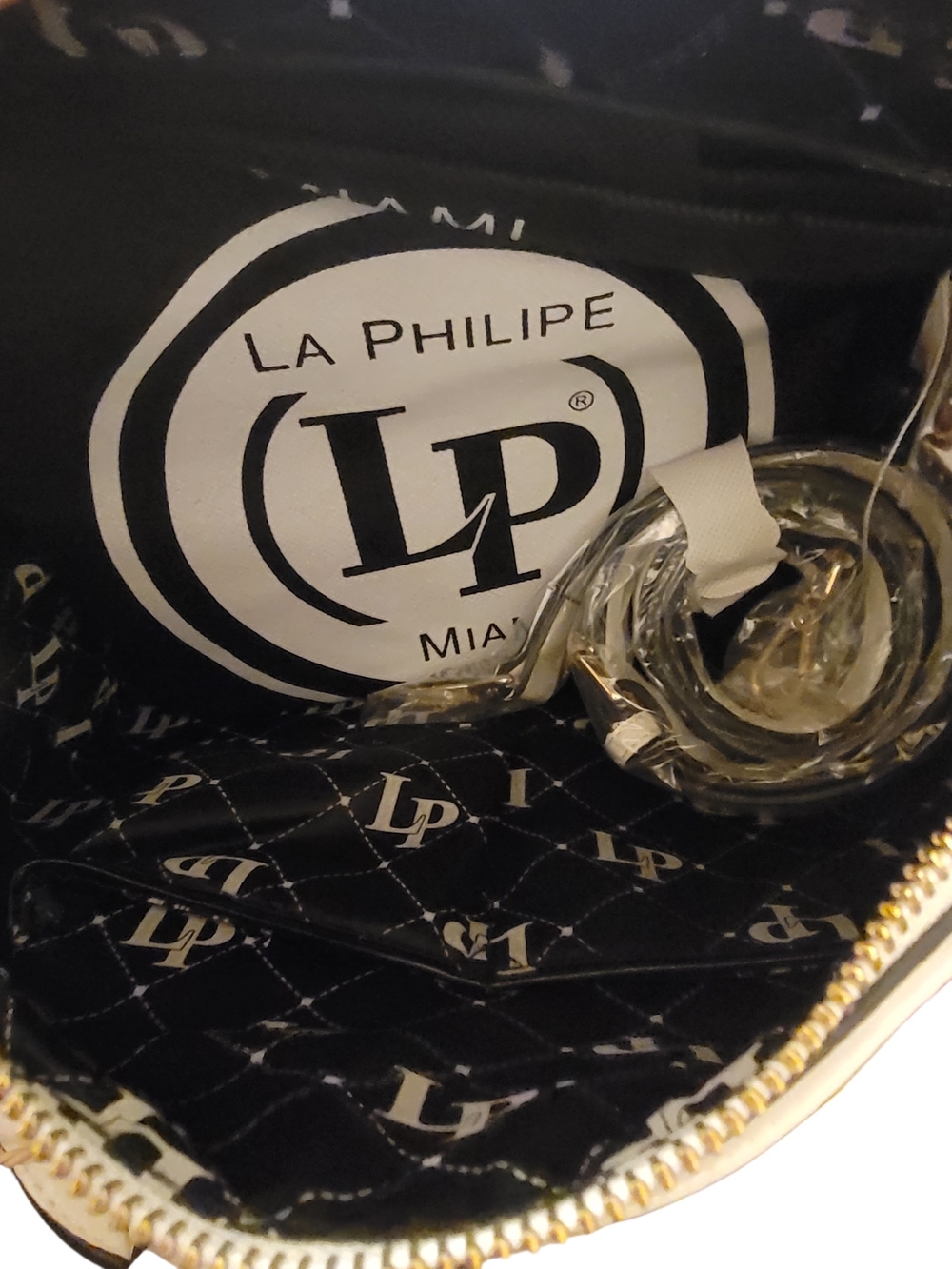 LA Philipe Pink Lip-Print Barrel Bag - Picture 7 of 7